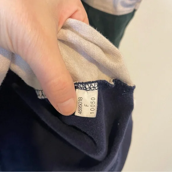 Mens Vintage Izod Sport Rugby Polo Shirt sz XL Colorblock Long Sleeve 90s 80s - Picture 6 of 13